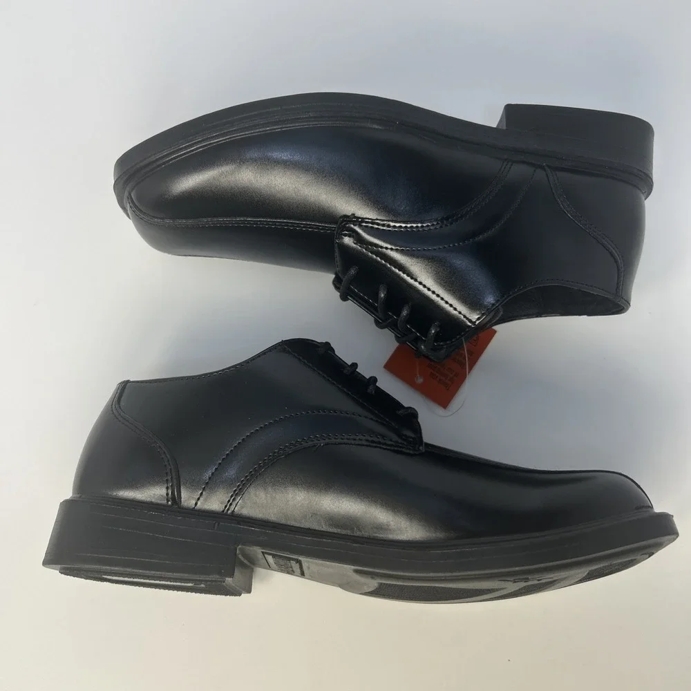 Deer Stags Gabe‎ Boys Black Lace-Up Oxford Dress Shoes Size 4M NIB